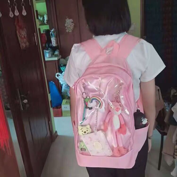 Sera tas rasa sakit kapasitas besar tas sekolah gaya perguruan tinggi lolita ransel siswa gadis lembut