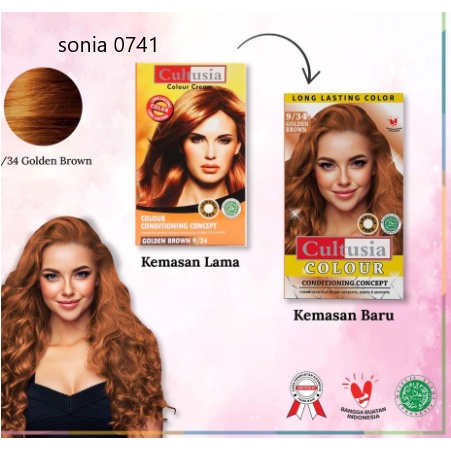 Cultusia Hair Color Golden Brown 9/34 30 ML