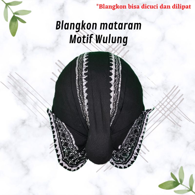 Blangkon Alusan Bisa dilipat dan dicuci adat jawa