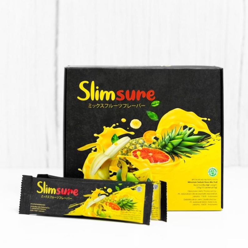

Minuman Sehat Pelangsing Badan - Slimsure 15 Saset