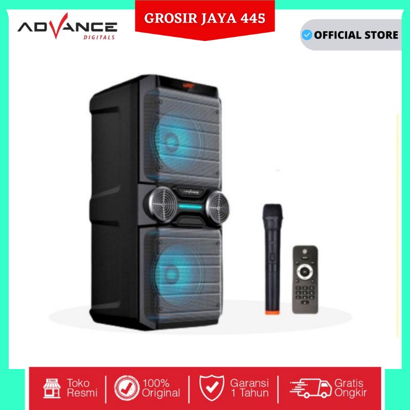 READY STOCK ADVANCE 8 Inch Aktif Speaker Bluetooth Portable K8D Garansi Resmi 1 tahun