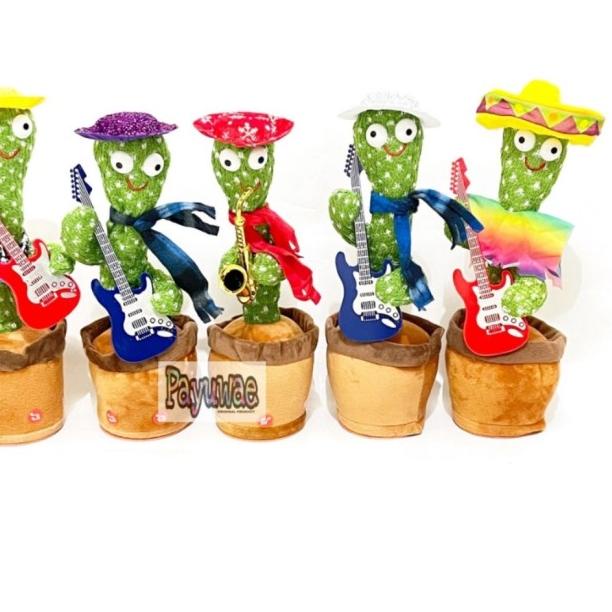 BONEKA KAKTUS GOYANG MENARI LED /BONEKA KAKTUS BICARA /DANCING CACTUS - Boneka Kaktus