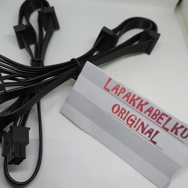 kabel modular corsair dari psu 6 pin ke sata