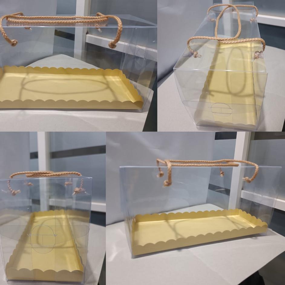 

ゞ Kotak Mika Kemasan Kue / Cake Uk. 22 x 11 x 8 ㊝