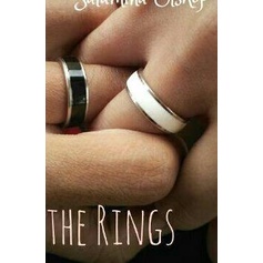 Cincin Couple Titanium Putih Hitam, Free Ukir nama