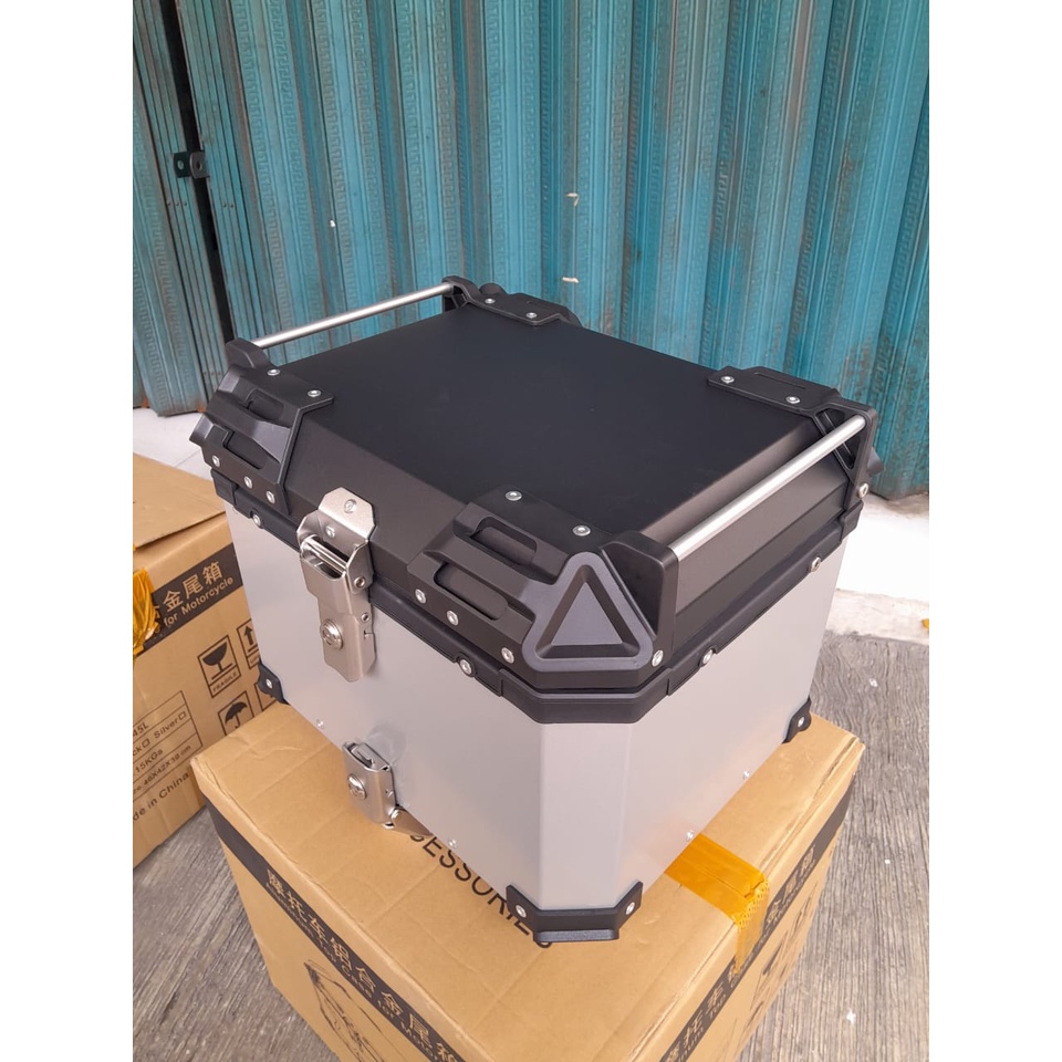 TopBox Motor Kunci Alumunium Pannier Bracket Kotak Top Box 45L 50 Liter topcase motor