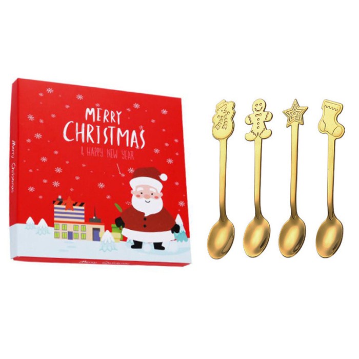 

(COD) Christmas Spoon with Giftbox / sendok kado hampers natal - Tipe A