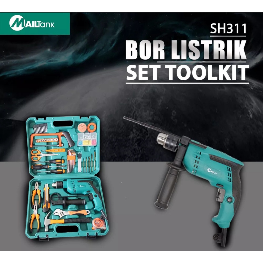 PROMO HANYA HARI INI!!! PAKET BOR GERINDA MAILTANK FREE KOPER Gerinda dan bor - paket pertukangan - power tools - mesin bor -gerinda murah TOOLKIT 24 ITEM BOR 13MM full set