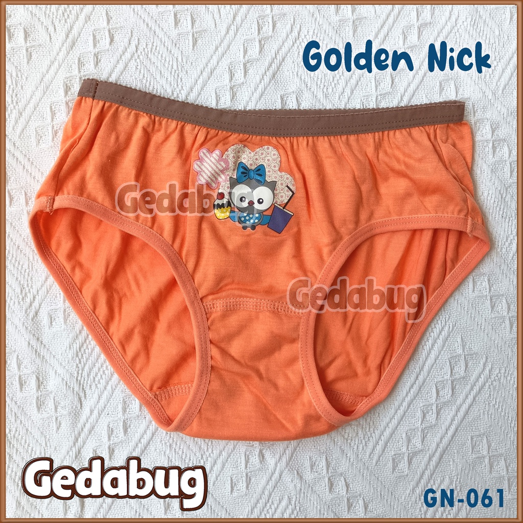 3 Pcs - Celana dalam anak Golden Nick 061 Spidol / Celana Dalam Anak Perempuan Warna Rainbow GirL | Gedabug