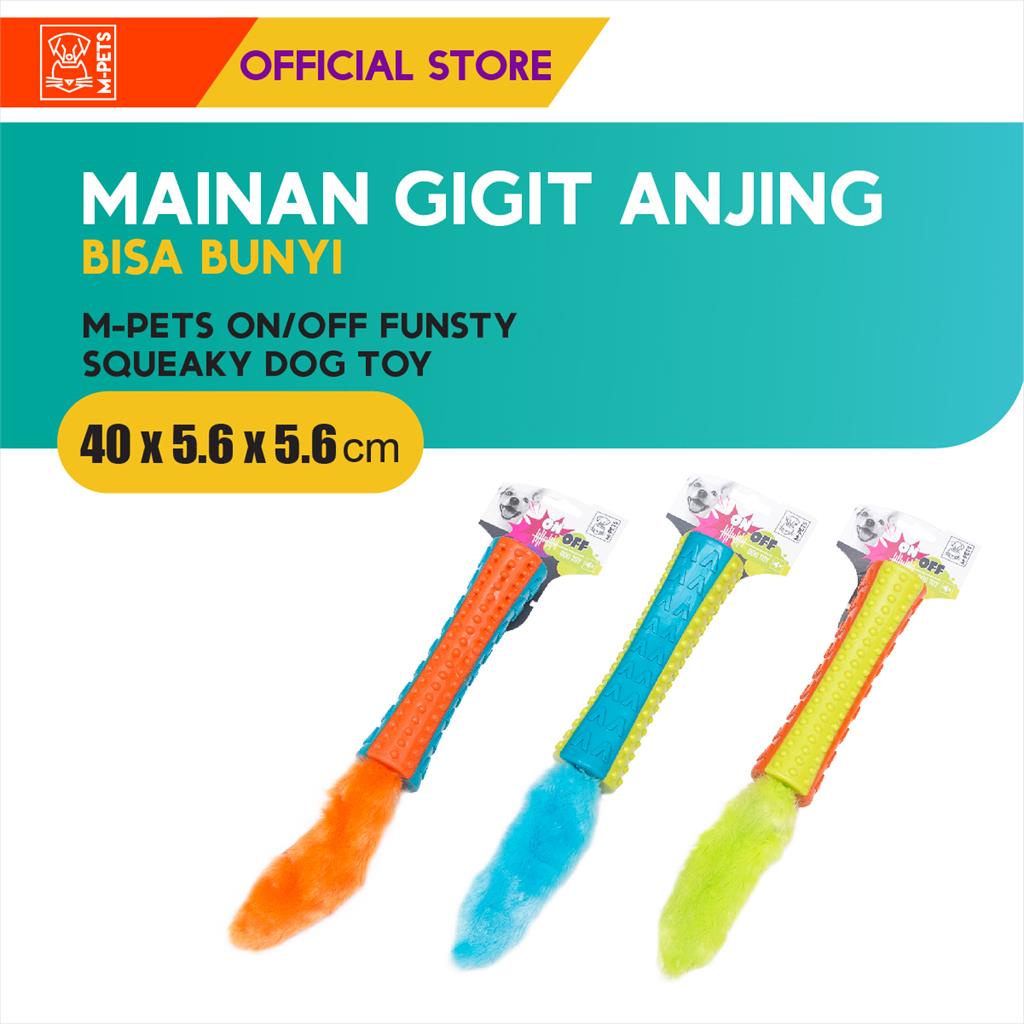 M-Pets On/Off Funsty Dog Toy / Mainan Anjing Bisa Bunyi Dan Tidak