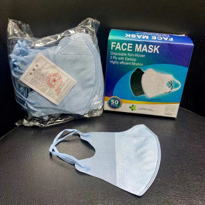 Masker Duckbill 3ply isi 50Pcs Disposable Face Mask