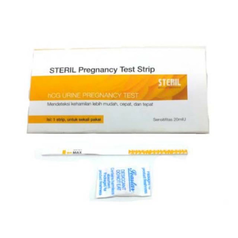 Tes Hamil Strip STERIL Tes Kehamilan HCG Urine Pregnancy Test Pack PCS/Tespek - Tes Hamil HCG - Test Pack Steril - Steril