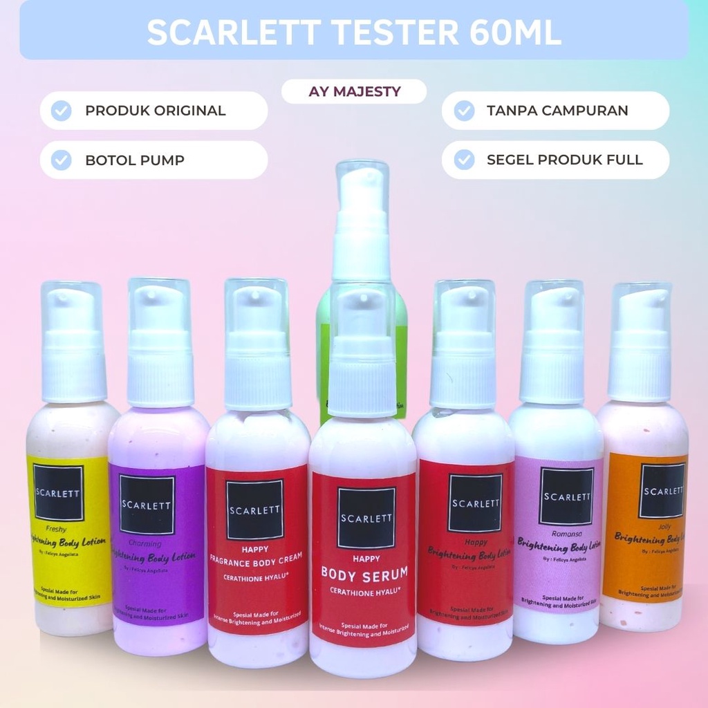 Jual Scarlett Whitening Body Lotion Mini Ml Tester Share In Jar Shopee Indonesia