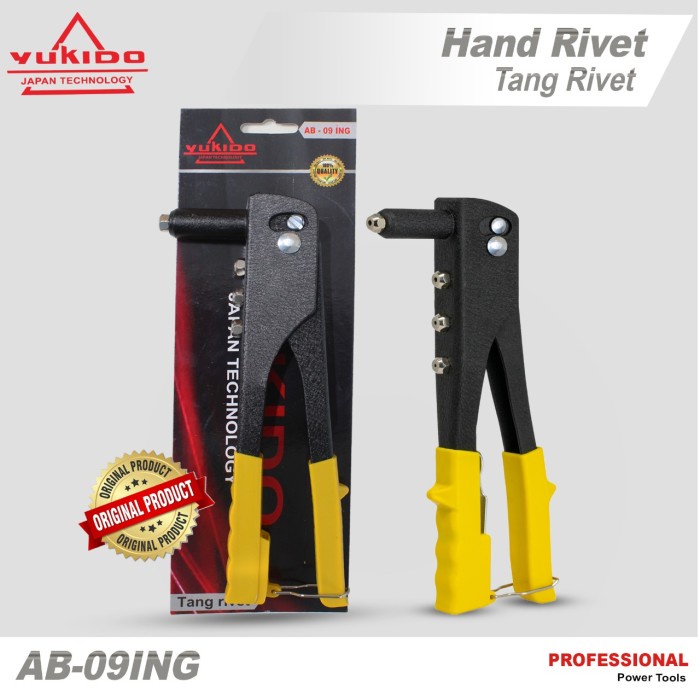 paket tang rivet &amp; gunting baja ringan Gunting Seng/ Gunting Holo 10in - Tang Rivet