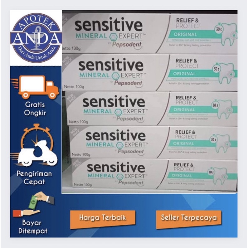 Pepsodent sensitive mineral expert - 100gr