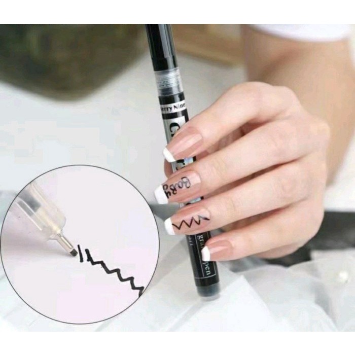 barokah gamis NAIL ART FELT PEN ULTRA THIN CURVE BUY 1 GET 2