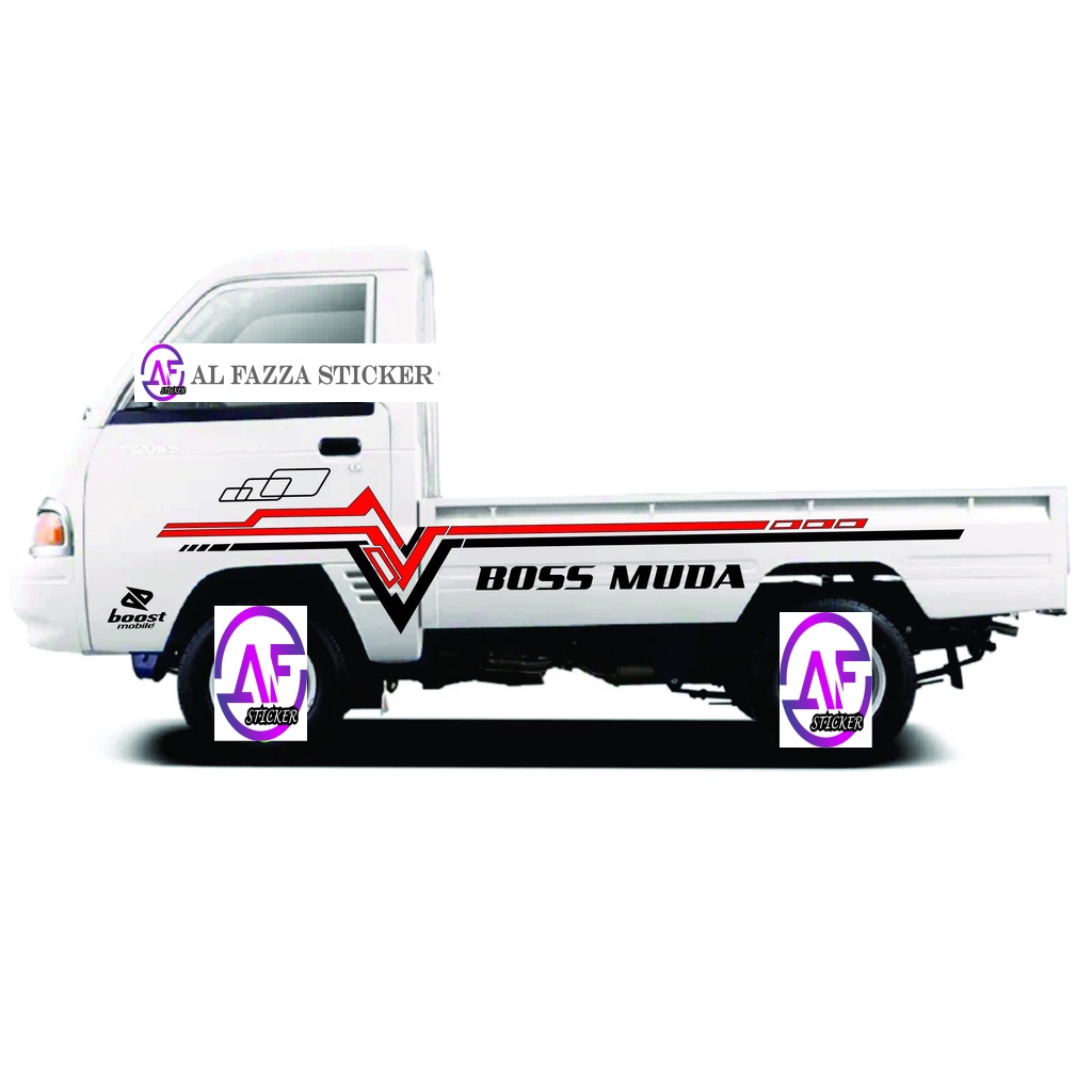 0413 NEW STICKER MOBIL PICKUP TSS120 CUTTING STIKER MOBIL PICK UP FUTURA CUSTOM NAMA SUKA SUKA