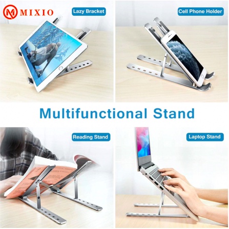 ✅TERMURAH - Stand Holder 100% Alluminium full alluminium Laptop Macbook Notebook IPAD Mac dudukan lipat Pro air 13