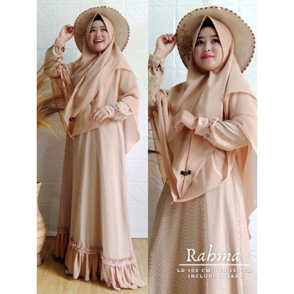 Gamis Set Khimar Syar'i Murah Terbaru Dress Khimar Set Syar'i