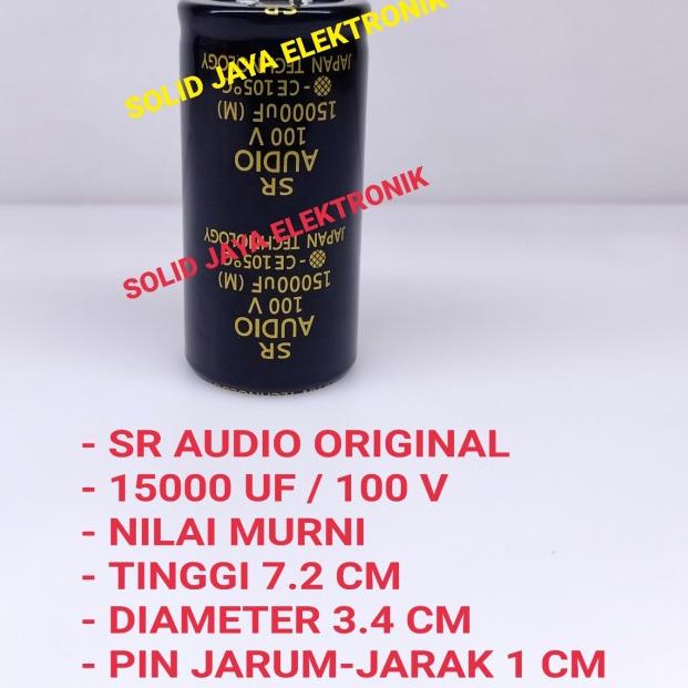 CAPASITOR ELCO SR AUDIO 15000 UF 100 V ELKO 15000UF 100V MIKRO ASLI