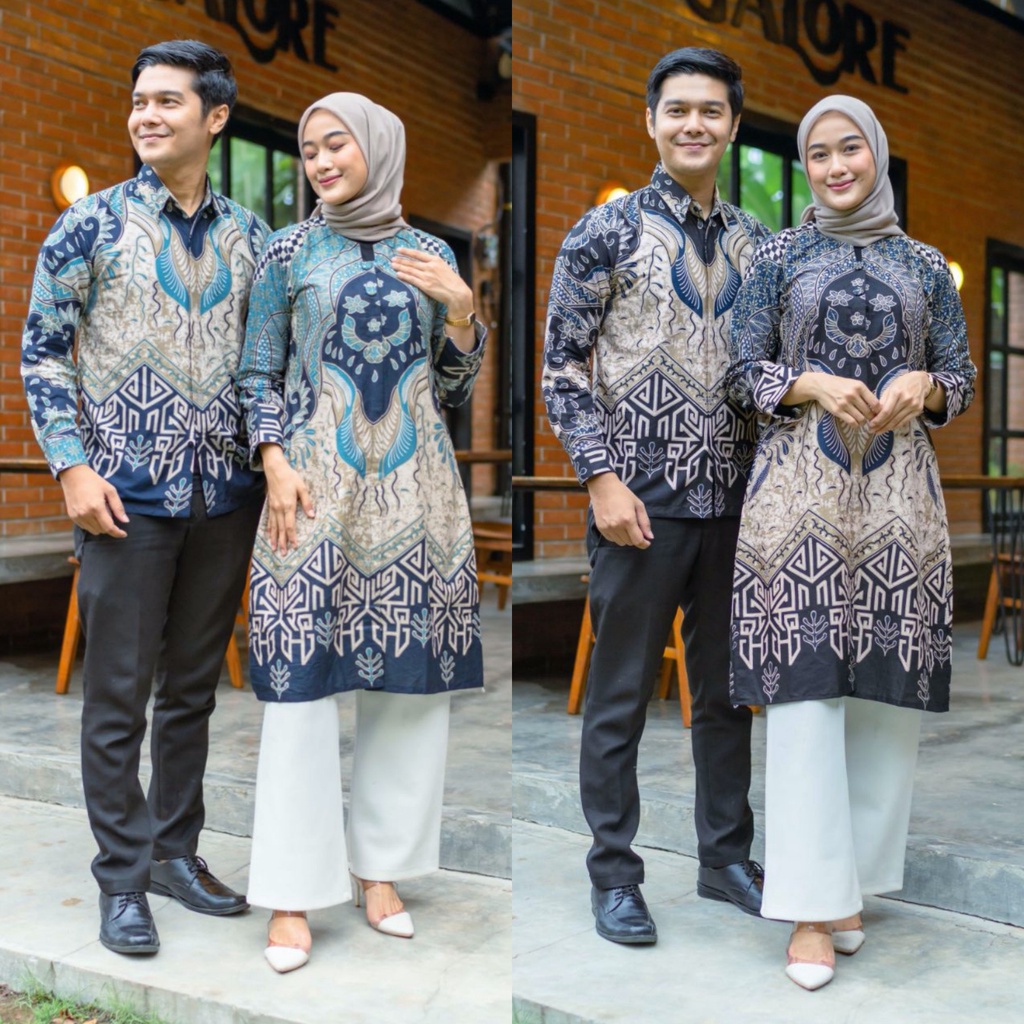 Batik Couple Modern Baju Batik Wanita Modern Atasan Batik Kerja Wanita Tunik Batik Kantor Seragam Batik Modern M L XL XXL