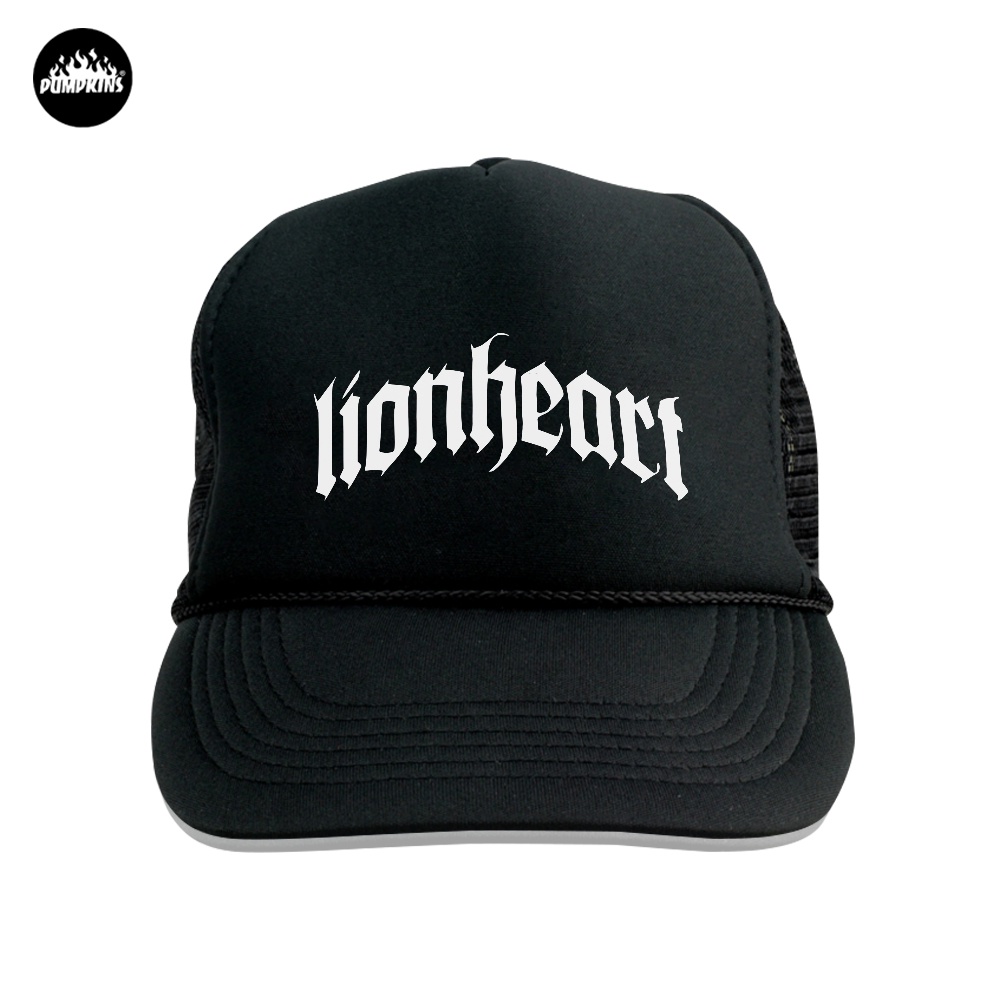 Trucker Hat Band LIONHEART Logo Topi Jaring Band Merchandise Hardcore