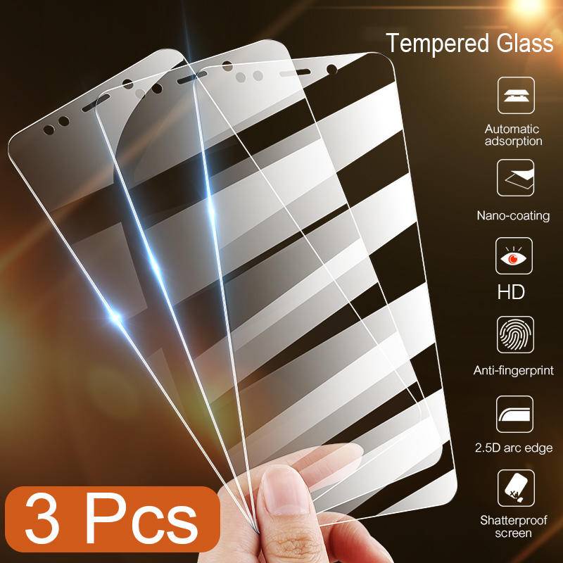 3pcs Tempered Glass Pelindung Layar Redmi 9 10 10C 5 6 6A 7 7A 8 8A Note 5 6 7 8 8T 9 9s 10 10s 11 11s Pro