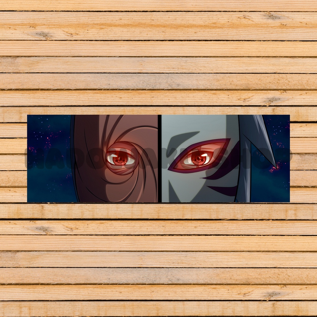 Sticker Stiker Slap Obito Kakashi Sharingan Anime Vinyl