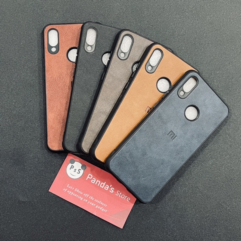 Leather Case Redmi Note 7/ Note 7 Pro Softcase Kulit Elegan Casing Slim Fit