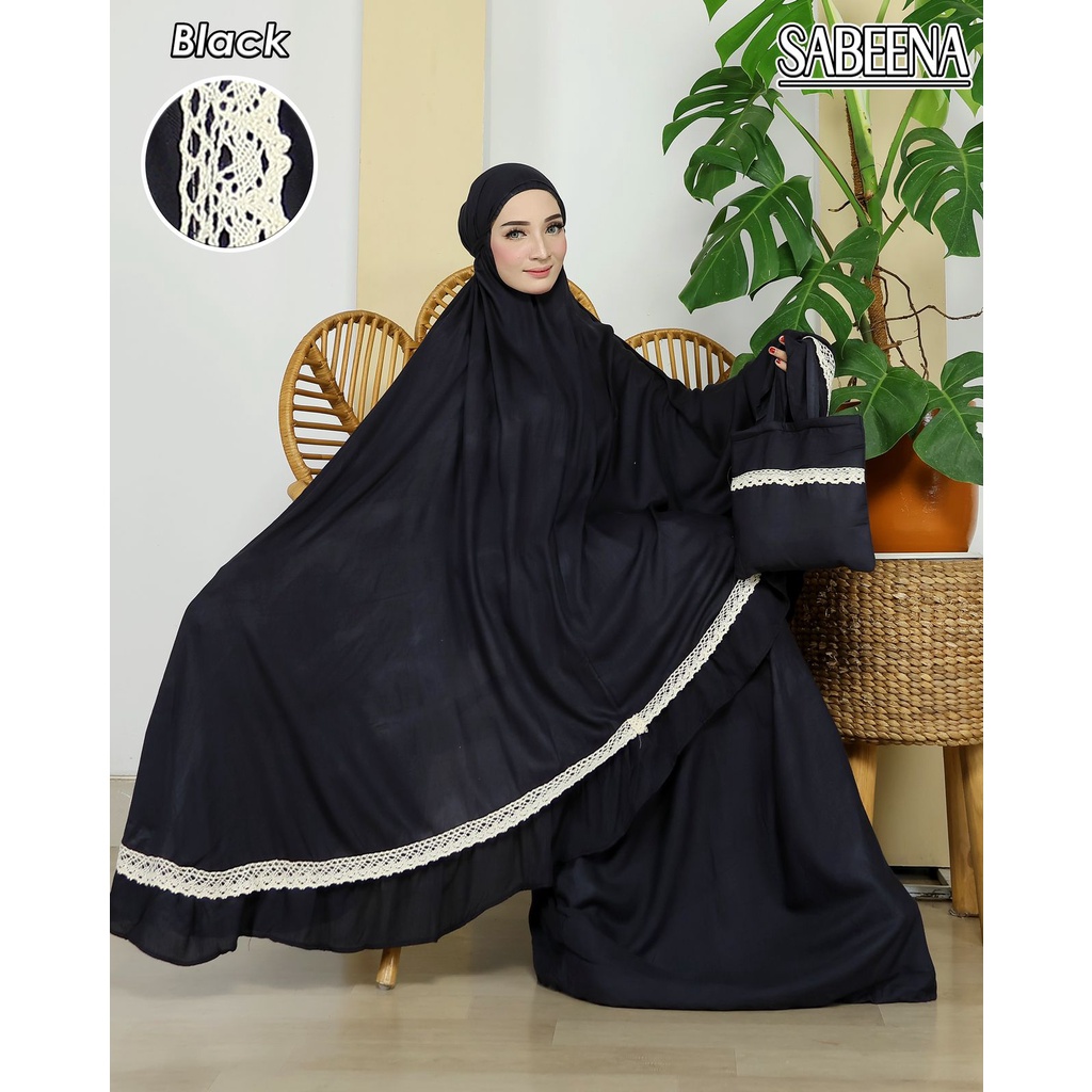 Mukena Polos Bahan Katun Super Premium Ukuran Jumbo Mukenah Sitikhadijah