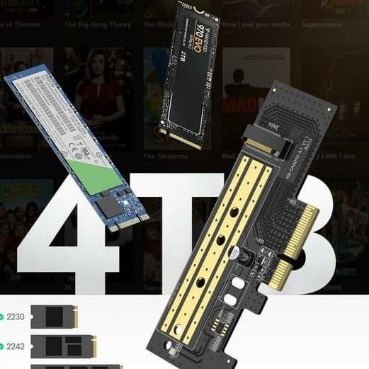 UGREEN EXPANSION CARD ADAPTER PCIe TO M2 NVME M.2 PCI EXPRESS 32Gbps