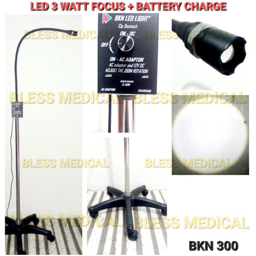 Lampu Tindakan/Periksa BKN LED + Battery Charge Lampu Bidan, Klinik, UGD