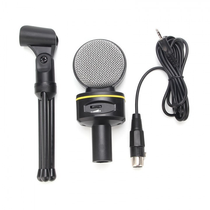 SF-930 Multimedia Studio Wired Condenser Microphone with Tripod Stand