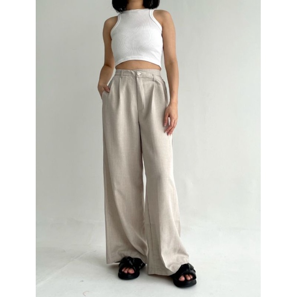 Mari Pants with Double Waist