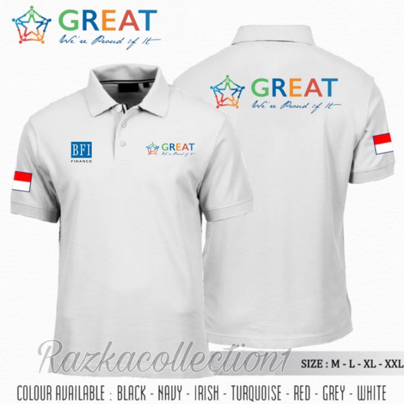 Polo Shirt BFI FINANCE / Baju Kaos Kerah BFI FINANCE PREMIUM