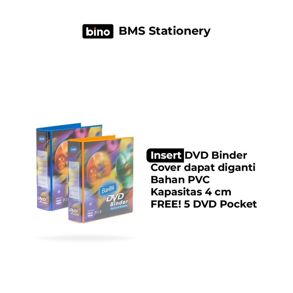 

[BMS Surabaya] Bantex Insert DVD Binder 2 Ring | 8541