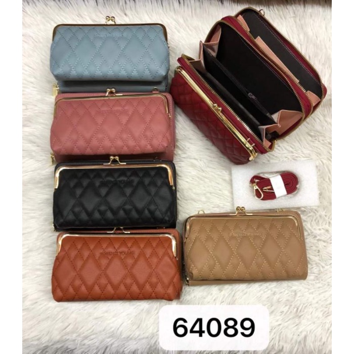 Tas Selempang wanita import / Dompet Hp Banyak Ruang