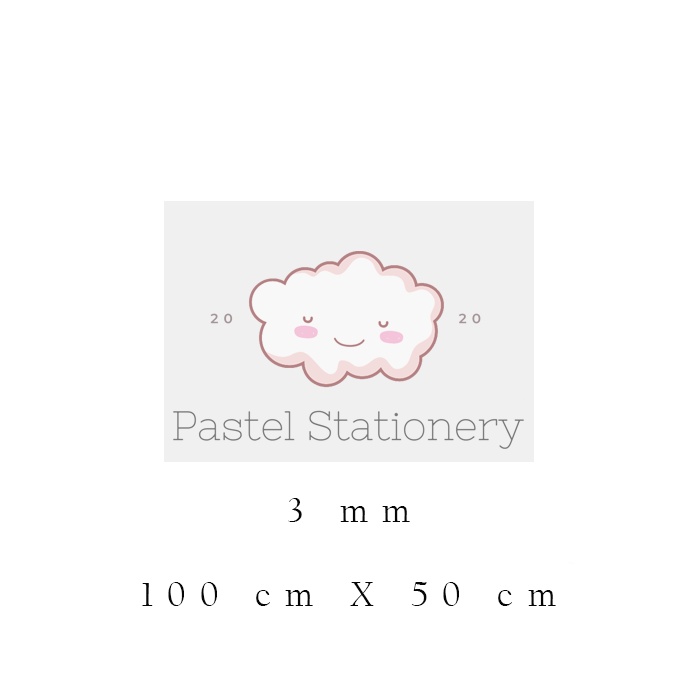 Polyfoam Lembaran 100x50 Tebal 3mm - Poly Poli Foam Depron Busa 3 mm Khusus Gosend Instan