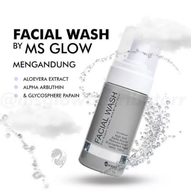 FACIAL WASH MS GLOW // MS GLOW FACIAL WASH ORIGINAL 100%