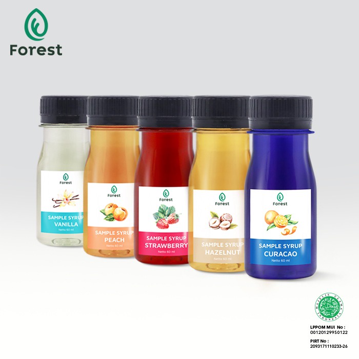 Forest Sirup Paket Sample A - 5 Variant Syrup Forest Bubble Drink