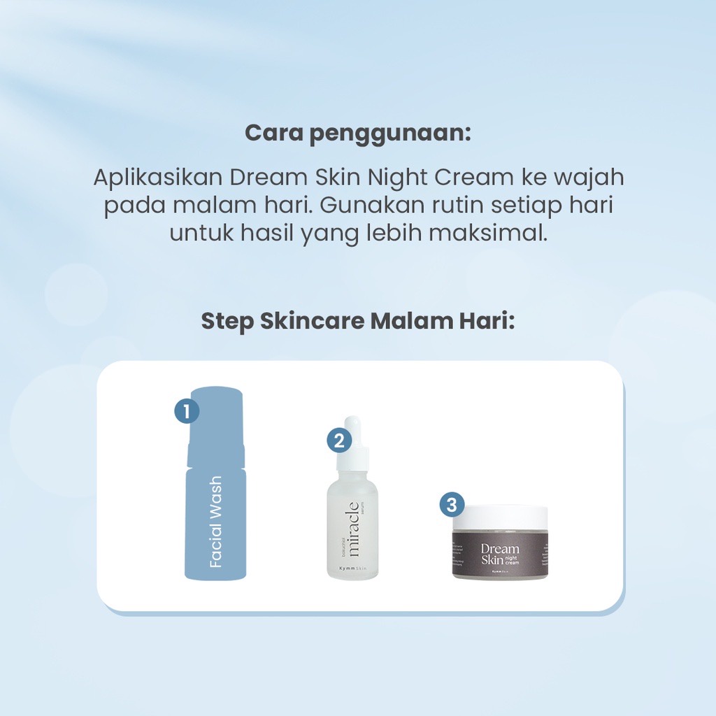 READY! NIGHT CREAM BY KYMMSKIN KYMM SKIN PERFECTWHITESERIES ￼Dream Skin Night Cream - Brightening and Glowing