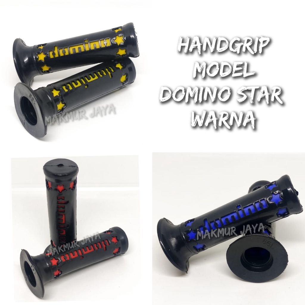 Handgrip Sarung Gas Grip Variasi Model Domino Star Universal All Motor Honda Yamaha Suzuki Kawasaki Dll