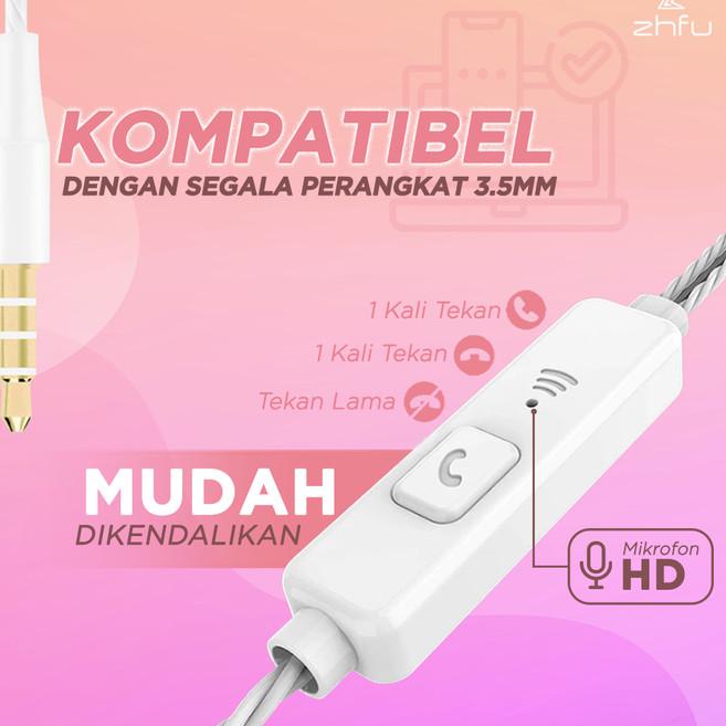 ZHFU RADEA PREMIUM EARPHONE HEADSET HANDSFREE ULTRA BASS