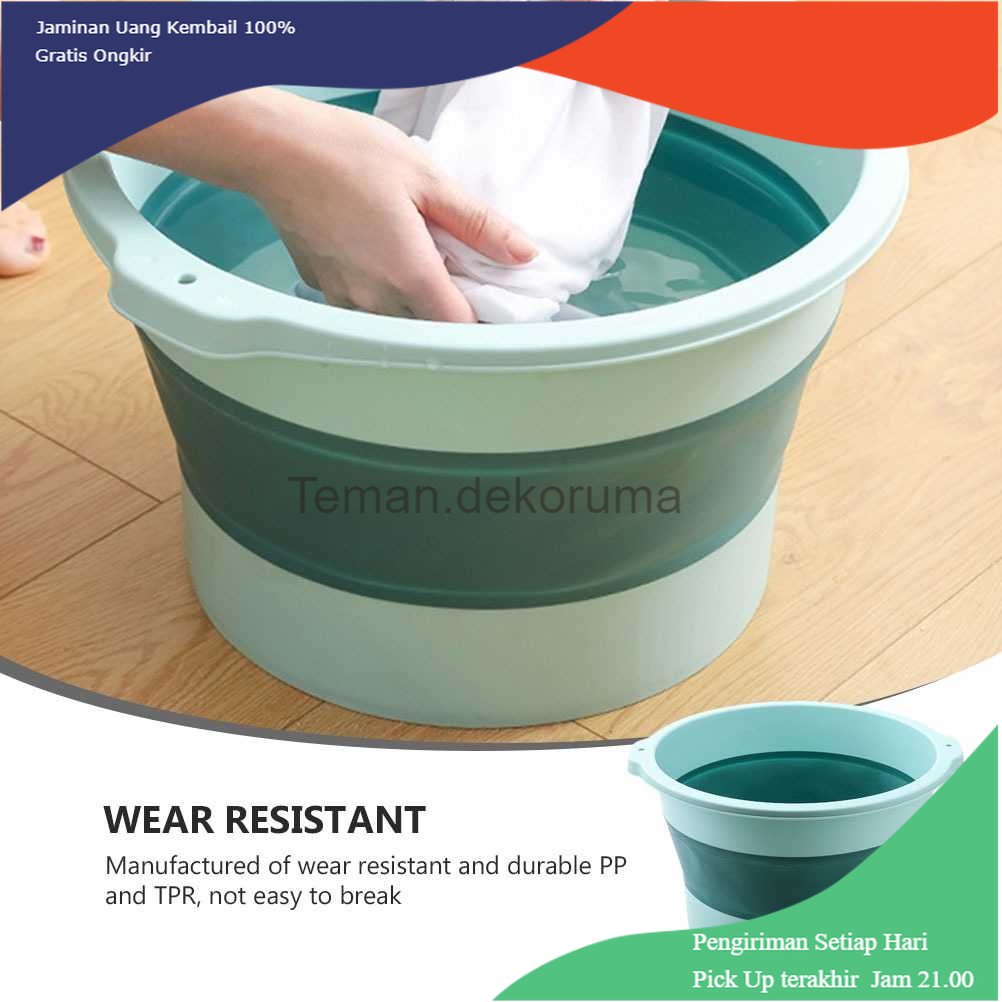 TD - PR Peasy Baskom Ember Lipat Portabel Foldable Multifunction Water Bucket - F664