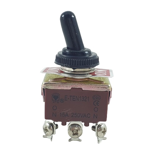 Toggle Switch 6 Pin On Off ETEN 1321 Saklar Togle Kaki 6p 15A E-TEN On On