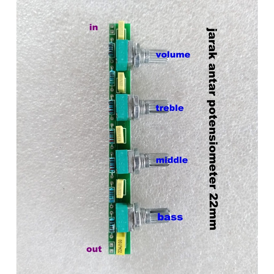 10 Mono Pasif Tone control Plus Middle