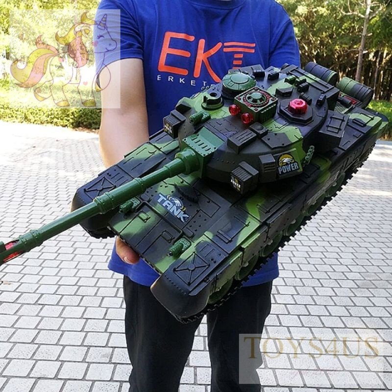 Toys4Us - Mainan RC War Tank Besar Leopard Remote Control - Mainan Tank Remot Kontrol Battle Tembak 