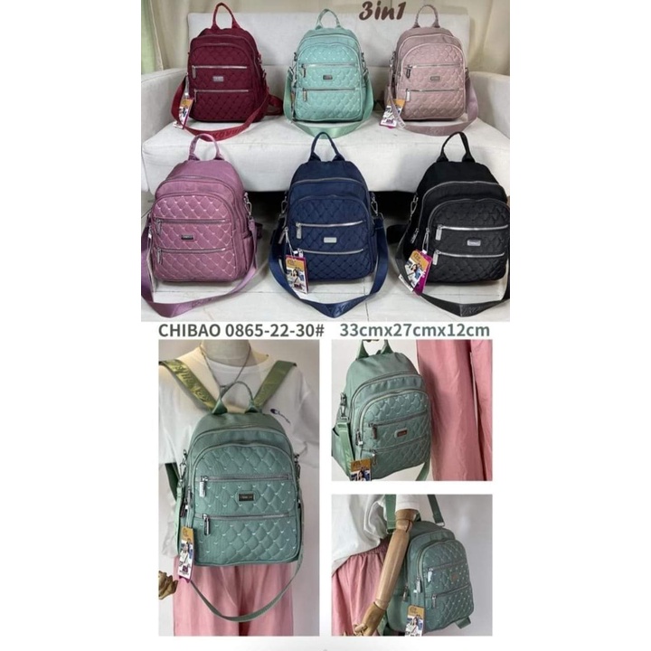 Tas Ransel Chibao 0865-22 Bahan Kanvas size 33x27x12 cm. Tas Wanita Tas Ransel Wanita Import Tas Chibao Ransel Import BEST SELLER TERBARU BISA BAYAR DITEMPAT.!!!!