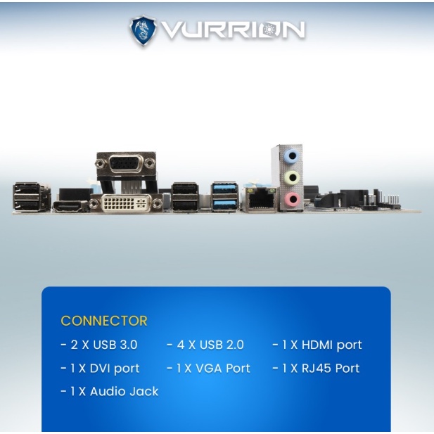 MAINBOARD / MOTHERBOARD / MOBO - VURRION MOBO DURAVEL H61M-SV2
