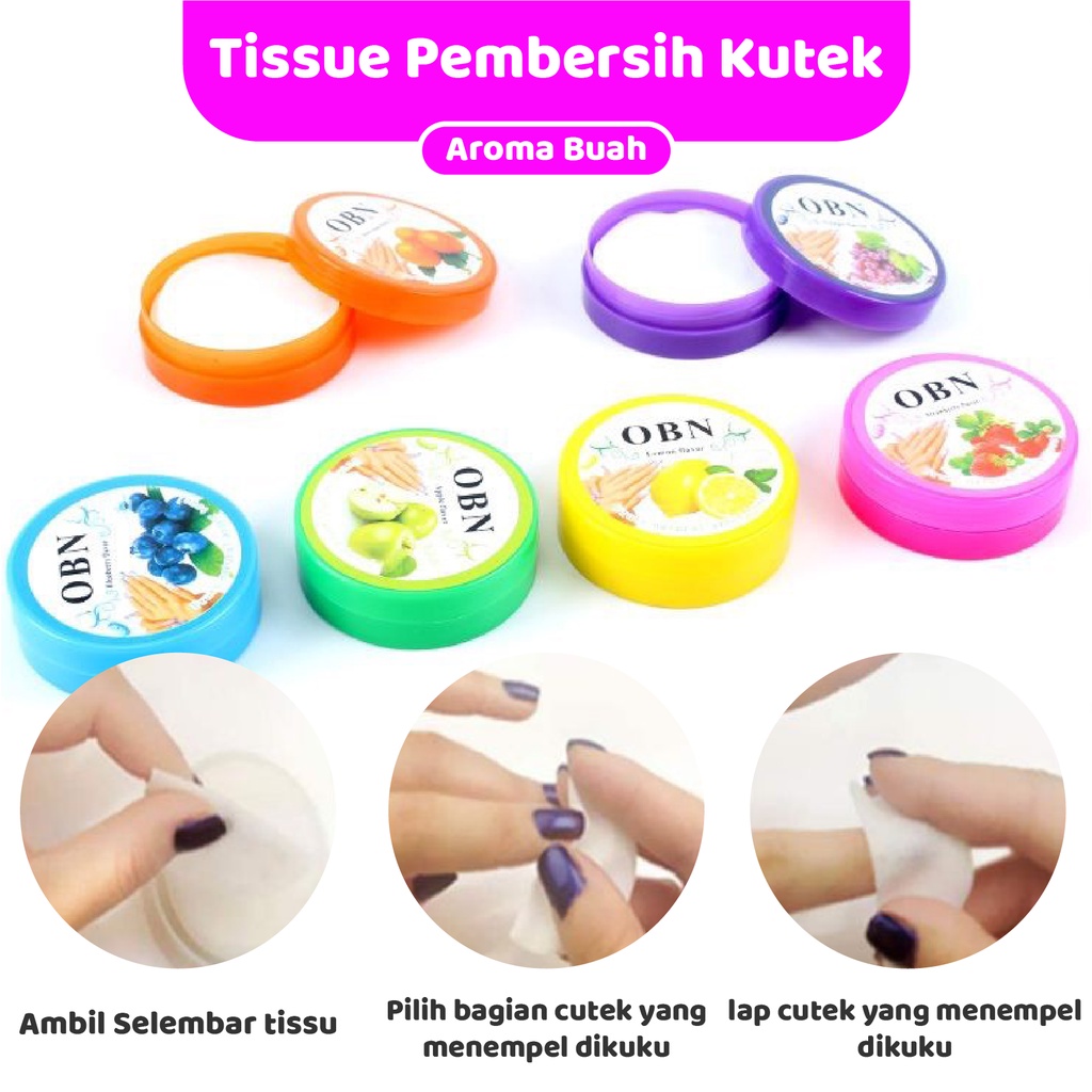 Pretty Nail polish remover tissue Aroma Buah / nail polish varnish remover tisu pembersih cat kuku kutek